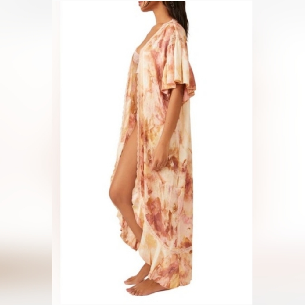 Free People Intimately Women's Moonbeams Washed Robe Size XSmall - Picture 6 of 11